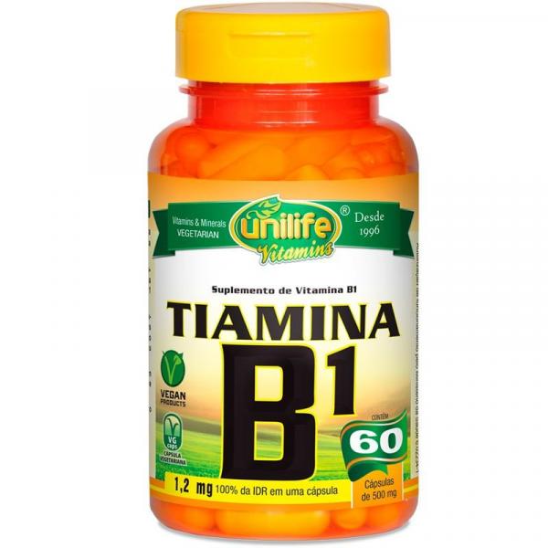 Vitamina B1 Tiamina 60 Cápsulas Unilife