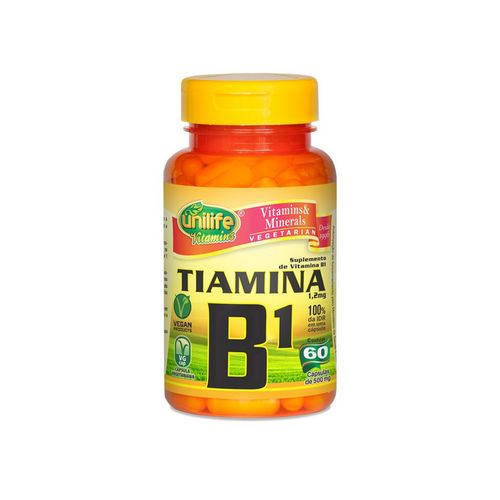 Vitamina B1 Tiamina - Unilife - 60 Cápsulas