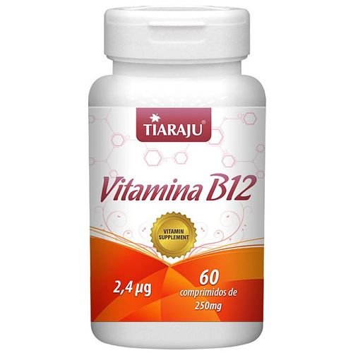 Vitamina B12 - Tiaraju - 60 Comprimidos de 250mg