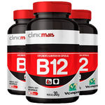 Vitamina B12 3 Unidades De 60 Cápsulas Clinic Mais
