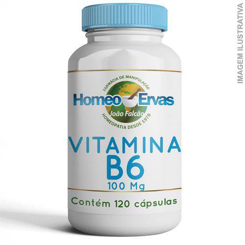 Vitamina B6 100mg 120 Cápsulas