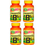Vitamina B6 (Piridoxina) - 4x 60 Cápsulas - Unilife