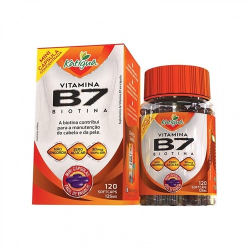 Vitamina B7 (Biotina) 120 Caps - Katiguá