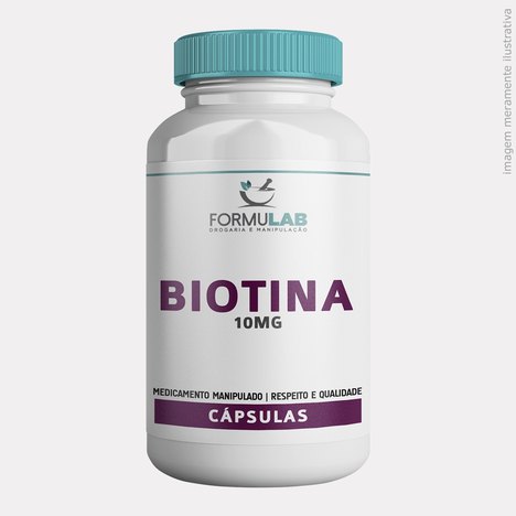 Vitamina B7 Biotina 10Mg 120 Cápsula