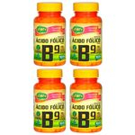 Vitamina B9 (Ácido Fólico) - 4 un de 60 Cápsulas - Unilife