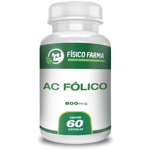 Vitamina B9 (ácido Fólico) 800mcg 60 Cápsulas