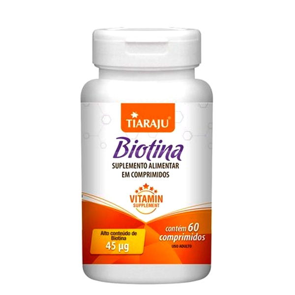 Vitamina Biotina Tiaraju 60 Comprimidos de 250mg