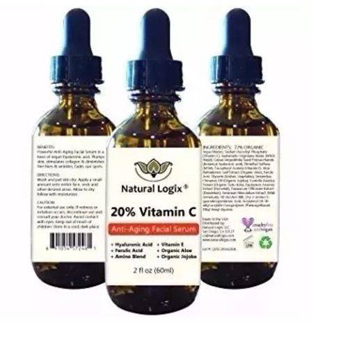 Vitamina C 20% Natural Logix - 60 Ml - Natural Logix Válvula Pump