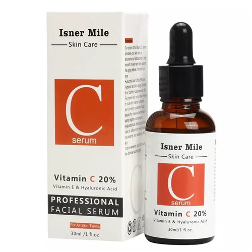 Vitamina C 20% Serum Vitamina e E Ácido Hialurônico - Isner Miler 100%...