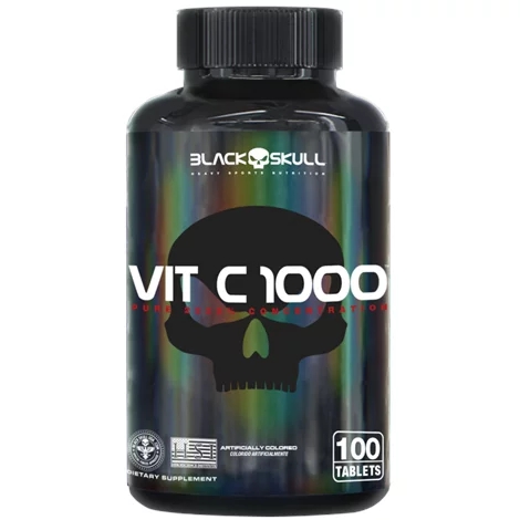 Vitamina C 100 Tabletes Black Skull