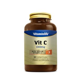 Vitamina C 1000mg 60 Comp Vitaminlife - SEM SABOR