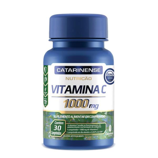 Vitamina C 1000mg C/ 30 Comprimidos - Catarinense