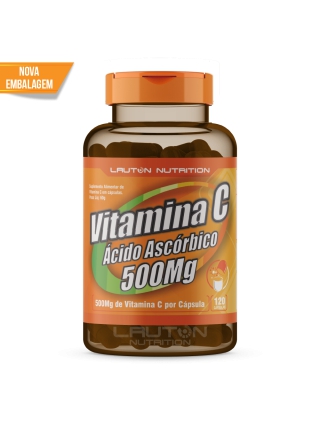 Vitamina C 120cáps. 500mg Caixa C/6 Frascos - Lauton