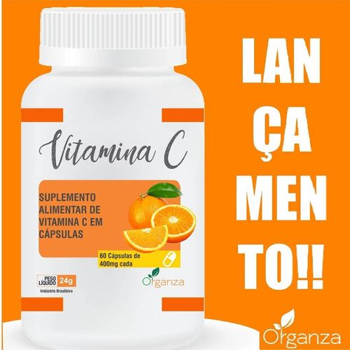 Vitamina C 400mg 60 Capsulas - Organza