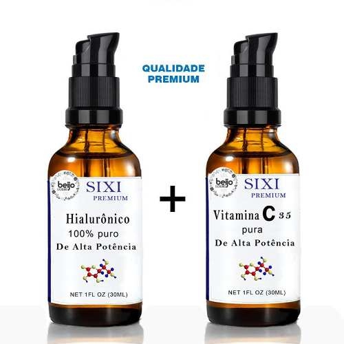 Vitamina C 35% +acido Hialuronico + Loçao Corporal Firmador - Sixi