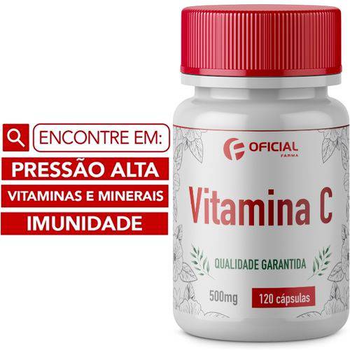 Vitamina C 500Mg 120 Cápsulas