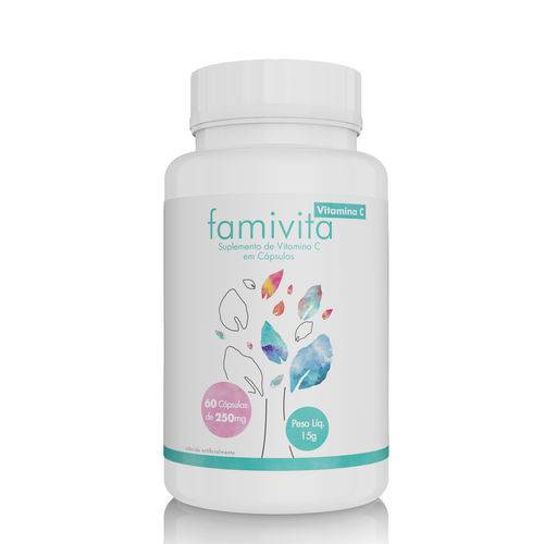 Vitamina C - 60 Cápsulas - 250mg - Famivita