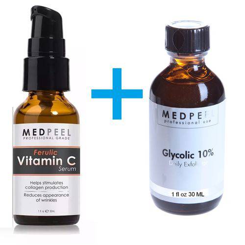 Vitamina C50% Medpeel + Ácido Glicólico 10% 30 Ml Medpeel