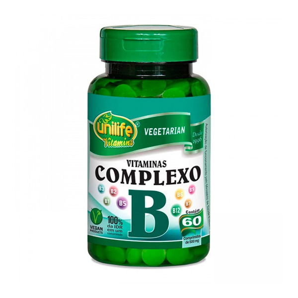 Vitamina Complexo B Unilife 60 Comprimidos de 500mg