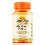 Vitamina D 2000iu com 200 Cápsulas Sundown Naturals