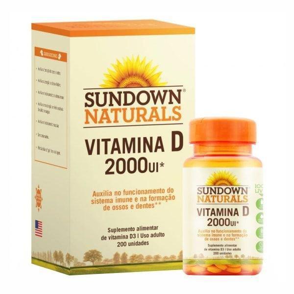 Vitamina D 2000UI, 200 Cápsulas - Sundown Naturals