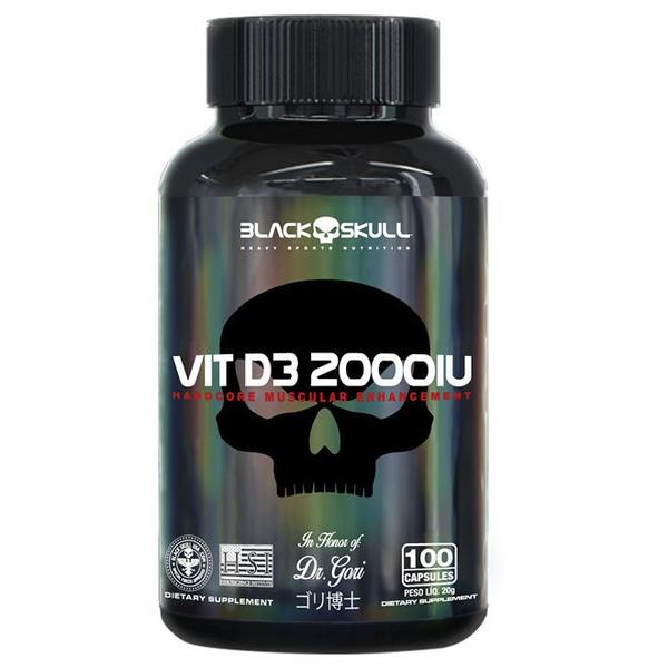 Vitamina D 2000UI 100 Cápsulas Black Skull