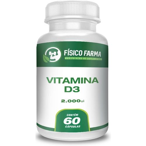 Vitamina D3 2000ui 60 Cápsulas