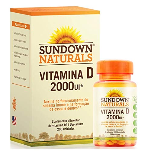 Vitamina D 2000UI - Sundown Naturals 200 Cápsulas