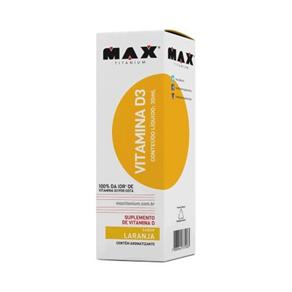 Vitamina D3 - 30ml Laranja - Max Titanium