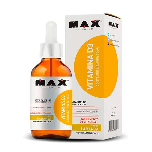 Vitamina D3 30ml Laranja - Max Titanium