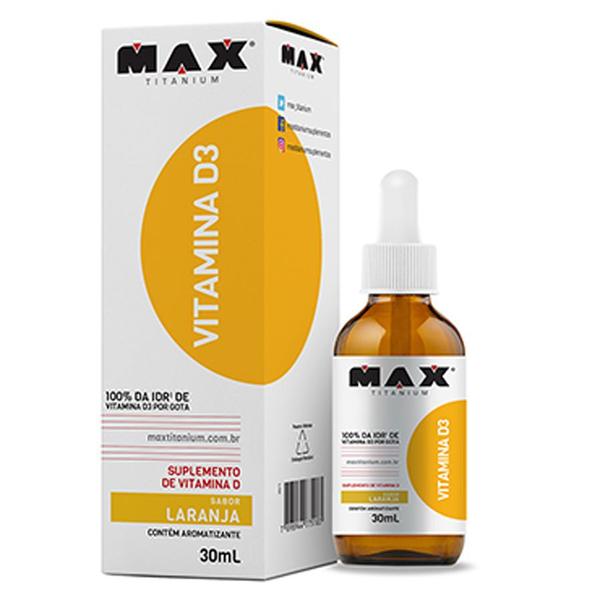 Vitamina D3 30ml Laranja - Max Titanium