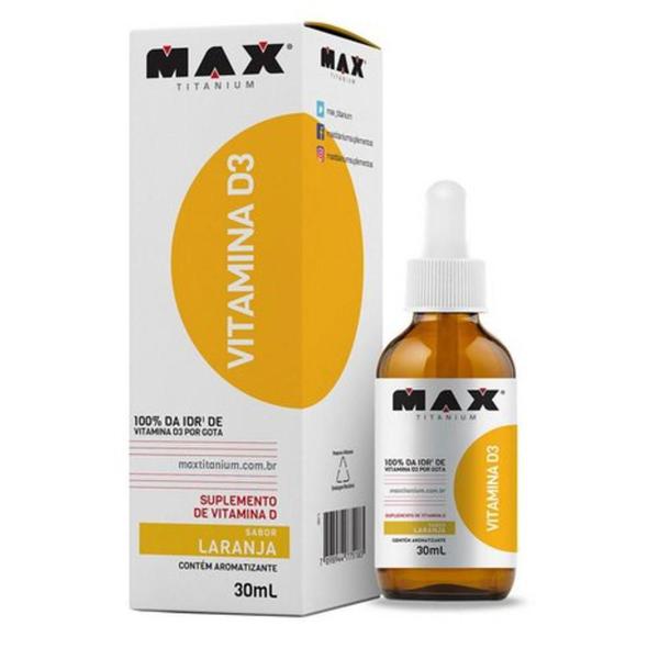 Vitamina D3 30Ml Laranja Max Titanium