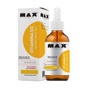 Vitamina D3 30Ml - Max Titanium - LARANJA