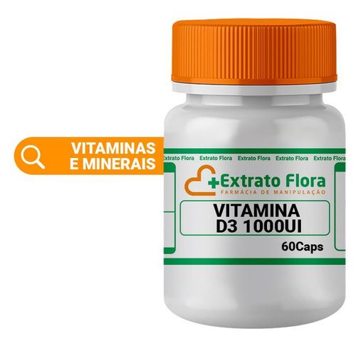 Vitamina D3 1.000ui 60 Cápsulas