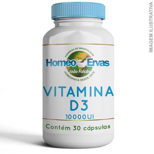 Vitamina D3 10.000UI 30 Cápsulas