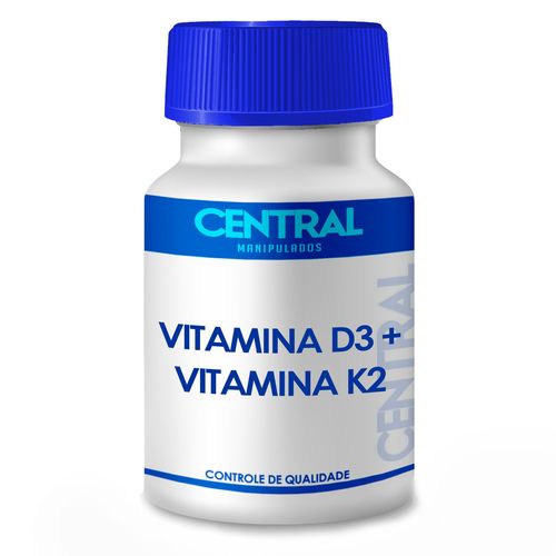 Vitamina D3 10.000UI + Vitamina K2 100mcg com 180 Cápsulas