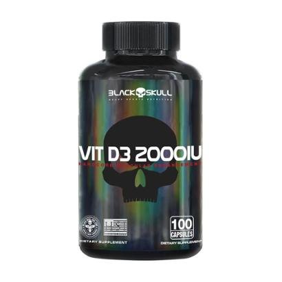 Vitamina D3 (100 Cápsulas) Black Skull