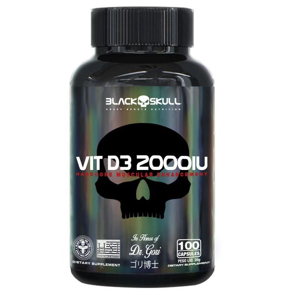 Vitamina D3 100 Capsulas - Black Skull
