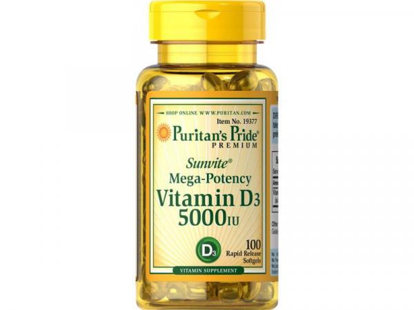 Vitamina D3 125mcg 10.000 Ui Puritan's Pride