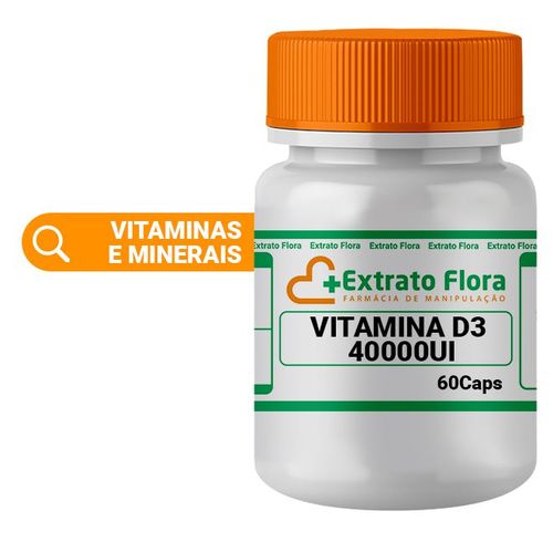 Vitamina D3 40.000ui 60 Cápsulas