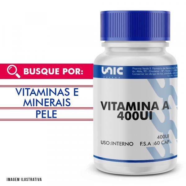 Vitamina D 400 Ui 60 Caps - Unicpharma