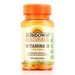 Vitamina D 400iu com 100 Comprimidos Sundown Naturals