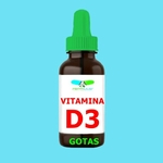 Vitamina D3 50.000 Ui 15 ML Gotas Colecalciferol Vegana