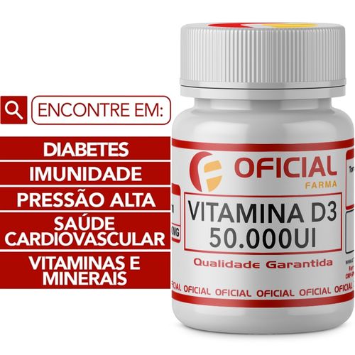 Vitamina D3 50.000Ui 12 Cápsulas