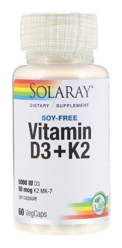Vitamina D3 5000 Ui + K2 Mk-7 50mcg - 60 Cápsulas