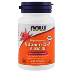 Vitamina D3 5000 Ui - Now Foods - 240 Softgel