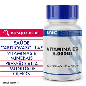 Vitamina D3 5000UI - 90caps