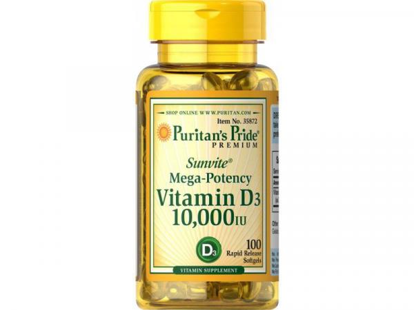 Vitamina D3 250mcg 10.000 Ui Puritan's Pride
