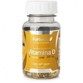 Vitamina D 250mg 60 Cápsulas - Fortvitta - SEM SABOR