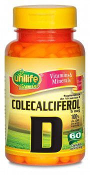 Vitamina D 60 Cápsulas 470mg Colecalciferol - Unilife